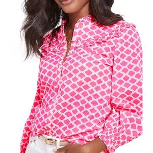 Vineyard Vines
Women's Geo Ruffle Button Down Shirt